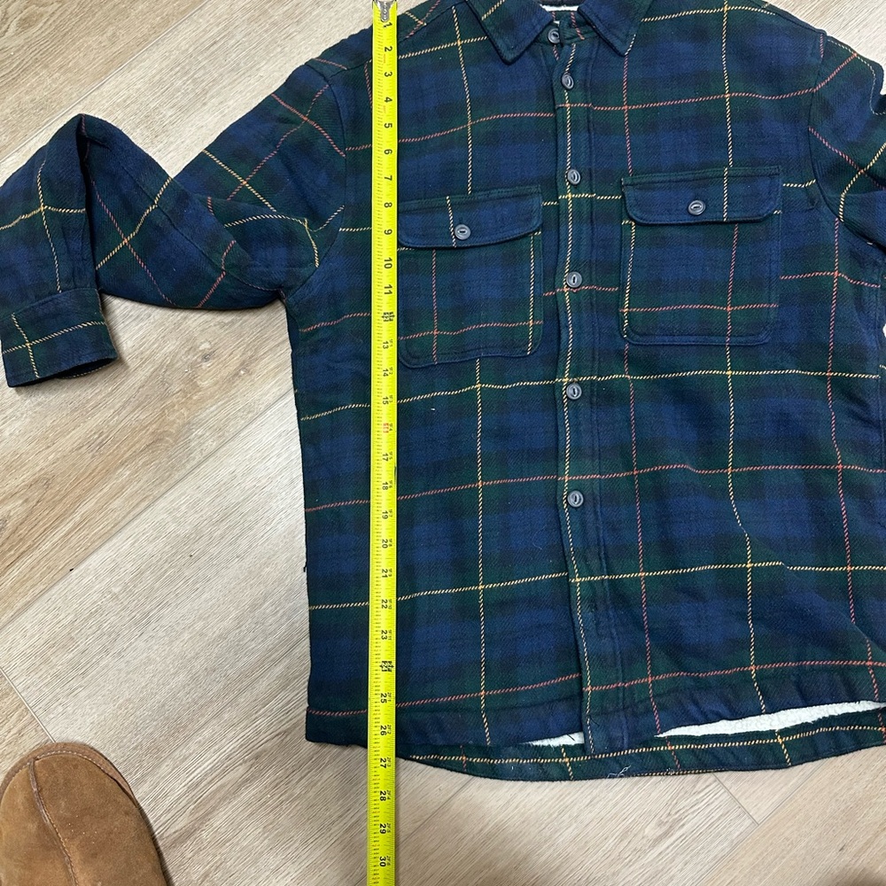 Men’s H&M Sherpa Lined Flannel Jacket - Picture 8 of 9